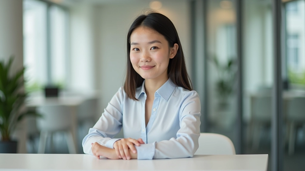 Professional working in focused state at desk