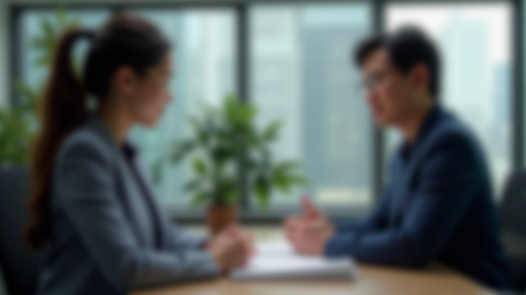 Executive in coaching session with focus coach